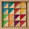Papoose | Wood & Lucite Small Triangles | 32 Pieces With Tray 1 Papoose | Wood & Lucite Small Triangles | 32 Pieces With Tray -MILKTOOTH Sales Papoose Wood Lucite Small Triangles
