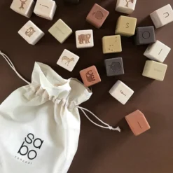 SABO Concept | Alphabet Blocks Olive -MILKTOOTH Sales SABO Concept Alphabet Blocks Olive 4