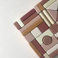 SABO Concept | Castle Building Blocks Pink & Mustard -MILKTOOTH Sales SABO Concept Castle Building Blocks Pink Mustard