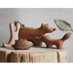 Tateplota | Wooden Toy | Fox -MILKTOOTH Sales Tateplota Wooden Fox Chester Bear Quincy Rabbit Hedgehog