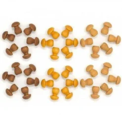 Grapat | Mandala | Little Brown Mushrooms 36 Pieces