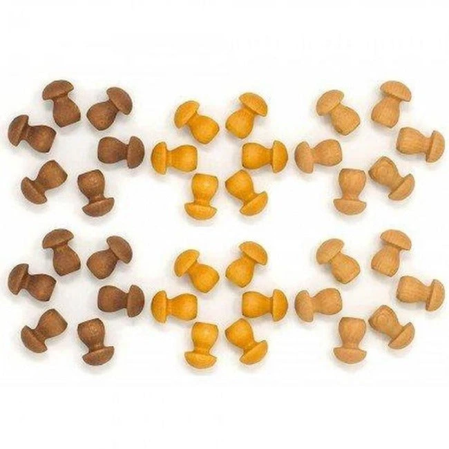 Grapat | Mandala | Little Brown Mushrooms 36 Pieces 3 Grapat | Mandala | Little Brown Mushrooms 36 Pieces