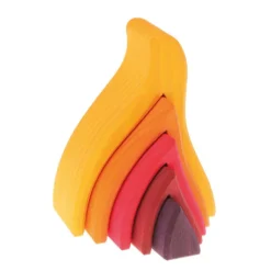 Grimm's | Stacking Fire Large 10 Grimm's | Stacking Fire Large -MILKTOOTH Sales grimms stacking fire medium wooden toy 5