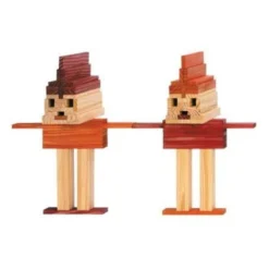 KAPLA | Wooden Building Planks | 40 Squares | Orange -MILKTOOTH Sales kapla wooden toy building planks book red orange colours 4 671082a4 8524 427c b4aa 75e6085084d7
