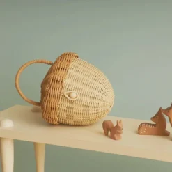 Olli Ella | Rattan Acorn Basket -MILKTOOTH Sales olli ella acorn basket bag 2
