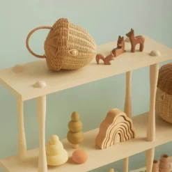 Olli Ella | Rattan Acorn Basket -MILKTOOTH Sales olli ella acorn basket bag