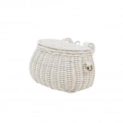 Olli Ella | Minichari Bag | White -MILKTOOTH Sales olli ella minichari bag basket white 1