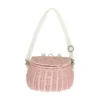 Olli Ella | Minichari Bag | Rose -MILKTOOTH Sales olli ella minichari basket rose pink