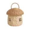Olli Ella | Rattan Mushroom Basket Natural 2 Olli Ella | Rattan Mushroom Basket Natural -MILKTOOTH Sales olli ella mushroom basket bag