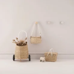 Olli Ella | Luggy Basket | Straw -MILKTOOTH Sales olli ella straw luggy minichari piki basket