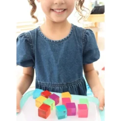 Papoose | Lucite Cubes 16 Bright Blocks With Tray 20 Papoose | Lucite Cubes 16 Bright Blocks With Tray -MILKTOOTH Sales playdaysinperth for Milk Tooth Papoose Bright Lucite Cubes 22