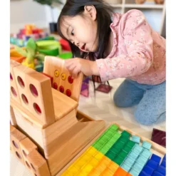 Bauspiel | Lucite Cubes | 100 Blocks With Tray -MILKTOOTH Sales zo.and .sunny for milk tooth drewart cash register bauspiel colour street lucite cubes dc504dfa 1f91 4859 9817 631a1e4cf2a6