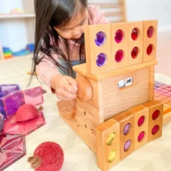 Bauspiel | Colour Street | 45 Blocks With Tray -MILKTOOTH Sales zo.and .sunny for milk tooth drewart cash register bauspiel colour street 673cffbd cbdf 46a6 b951 a182c2a03003